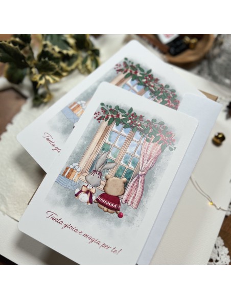 cartolina natalizia  "Tanta gioia e magia per te"