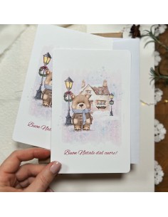 cartolina natalizia "Un abbraccio caldo" 2