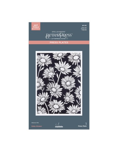 Daisy Shower BetterPress Plate