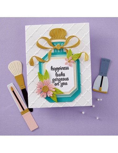 Gorgeous You Perfume Bottle Etched Dies