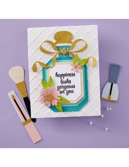 Gorgeous You Perfume Bottle Etched Dies