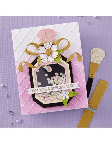 Gorgeous You Perfume Bottle Etched Dies