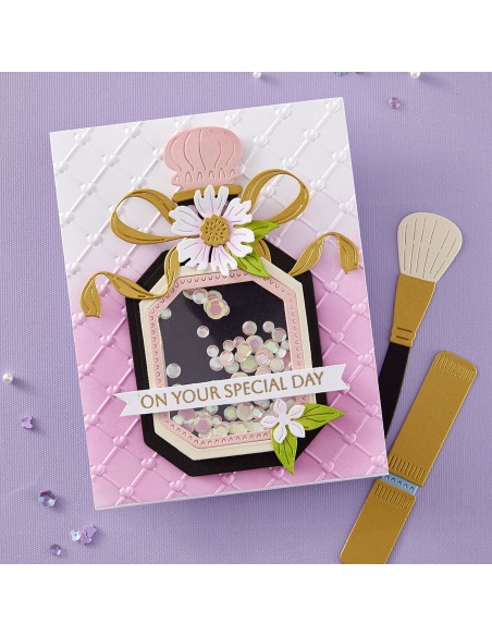 Gorgeous You Perfume Bottle Etched Dies