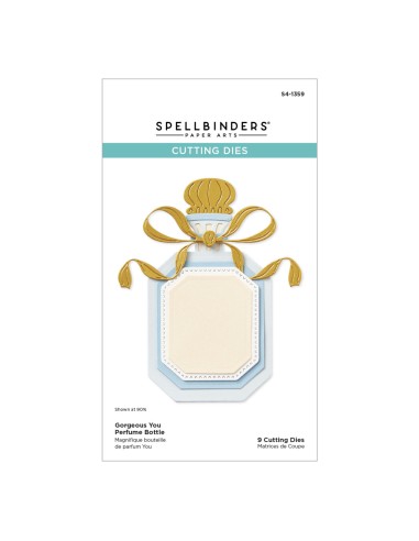 Gorgeous You Perfume Bottle Etched Dies