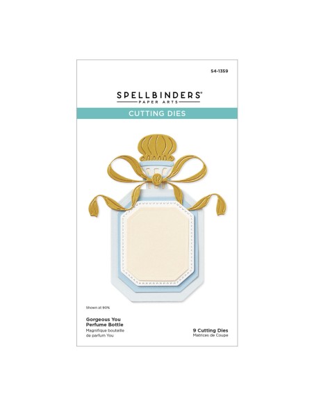 Gorgeous You Perfume Bottle Etched Dies