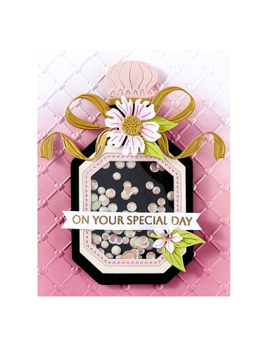 Gorgeous You Perfume Bottle Etched Dies