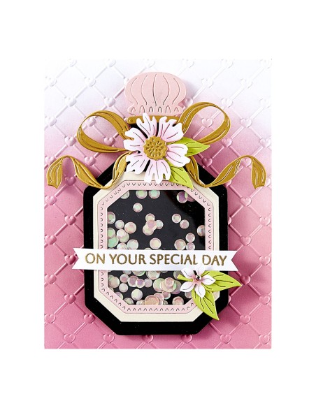 Gorgeous You Perfume Bottle Etched Dies