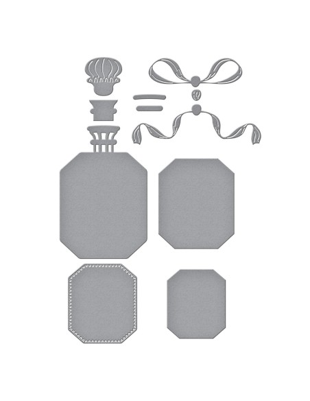 Gorgeous You Perfume Bottle Etched Dies