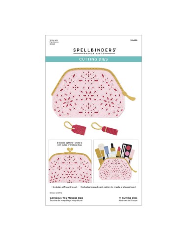 Gorgeous You Makeup Bag Etched Dies