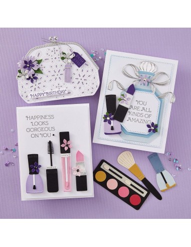 Gorgeous You Makeup Bag Etched Dies