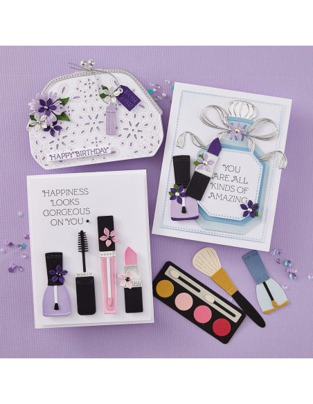 Gorgeous You Makeup Bag Etched Dies