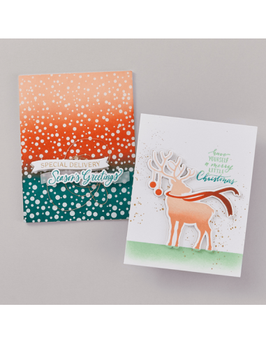 Dashing Reindeer Registration Press Plate & Die...