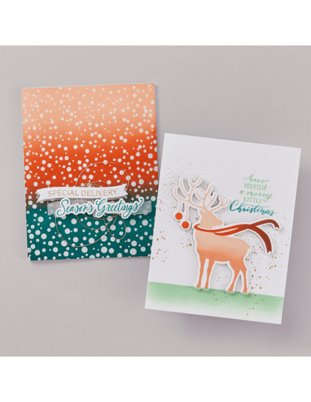 Dashing Reindeer Registration Press Plate & Die Set