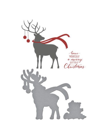 Dashing Reindeer Registration Press Plate & Die Set