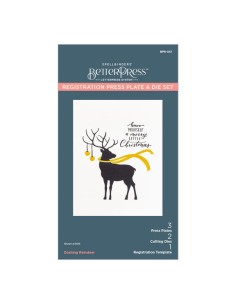 Dashing Reindeer Registration Press Plate & Die Set